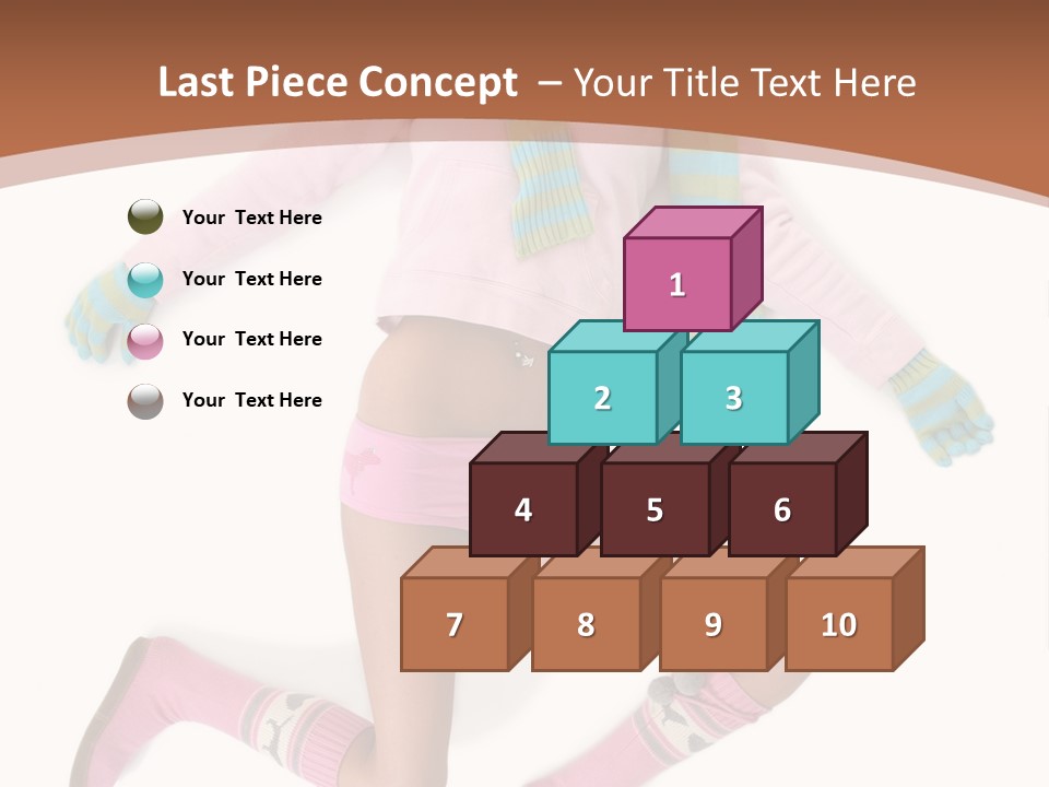 Person Stripes Young PowerPoint Template