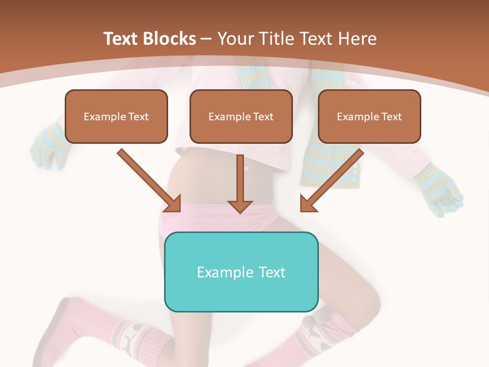 Person Stripes Young PowerPoint Template