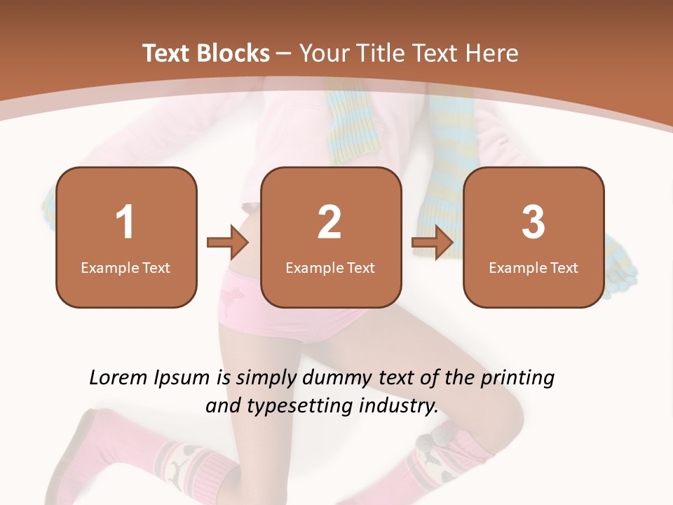 Person Stripes Young PowerPoint Template