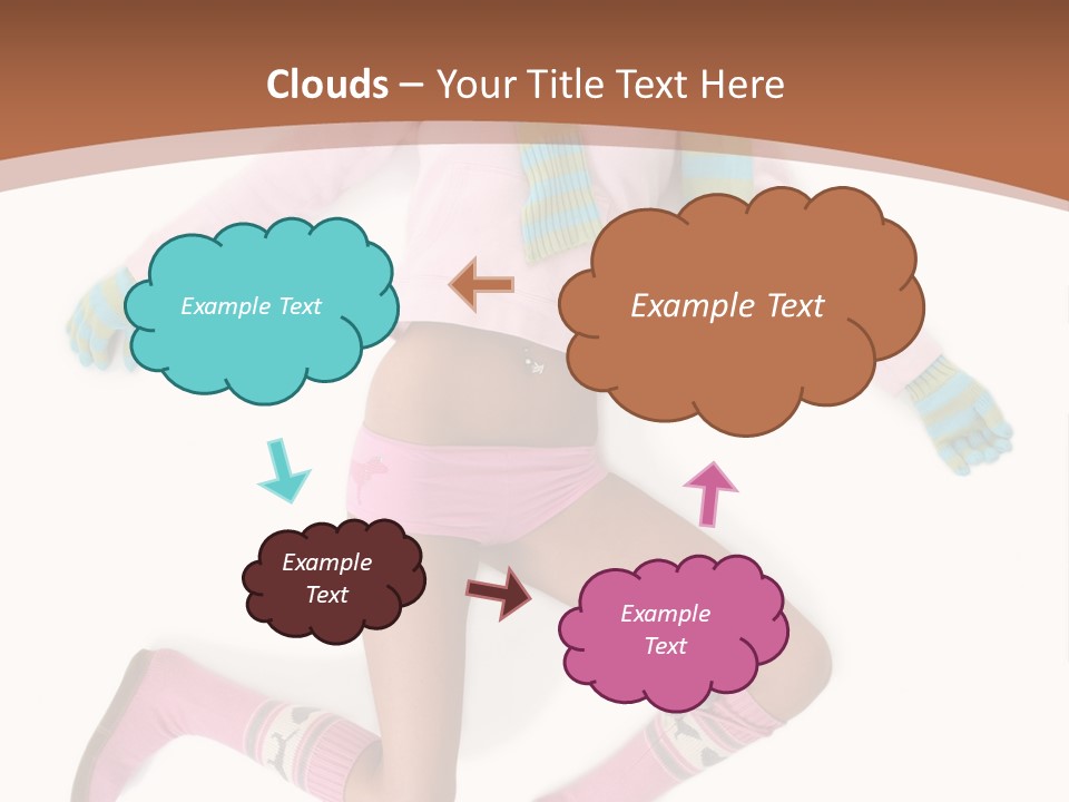 Person Stripes Young PowerPoint Template