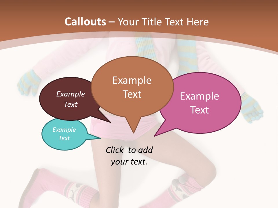 Person Stripes Young PowerPoint Template