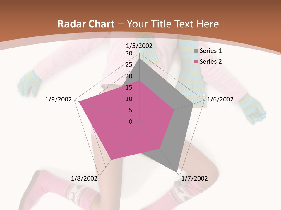 Person Stripes Young PowerPoint Template