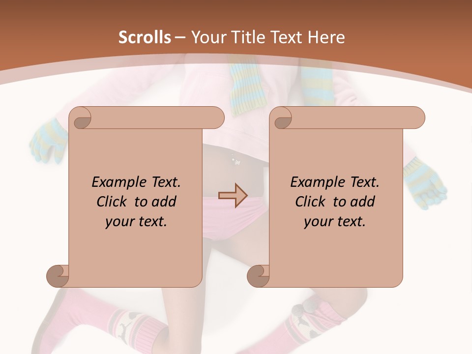 Person Stripes Young PowerPoint Template