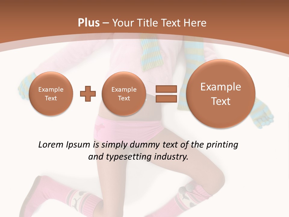 Person Stripes Young PowerPoint Template