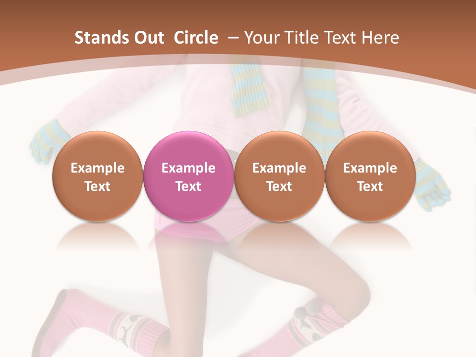 Person Stripes Young PowerPoint Template