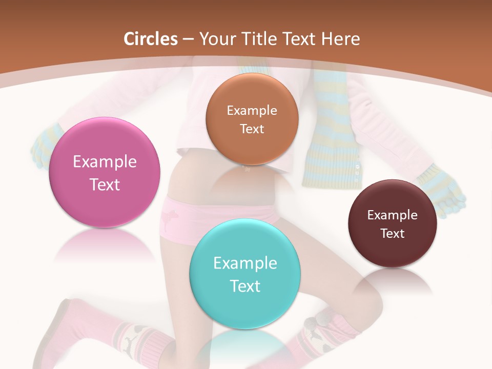 Person Stripes Young PowerPoint Template