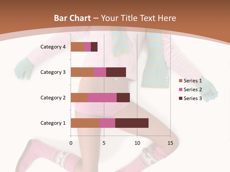 Person Stripes Young PowerPoint Template