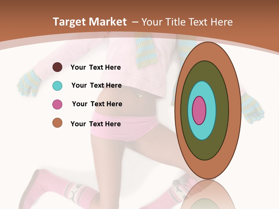 Person Stripes Young PowerPoint Template