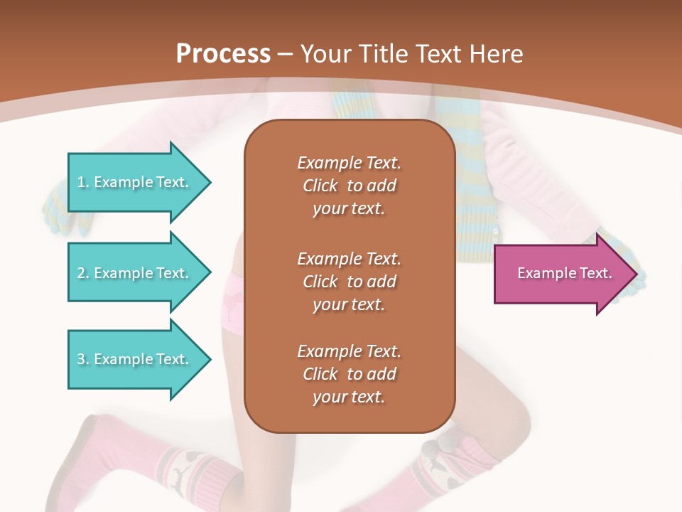 Person Stripes Young PowerPoint Template