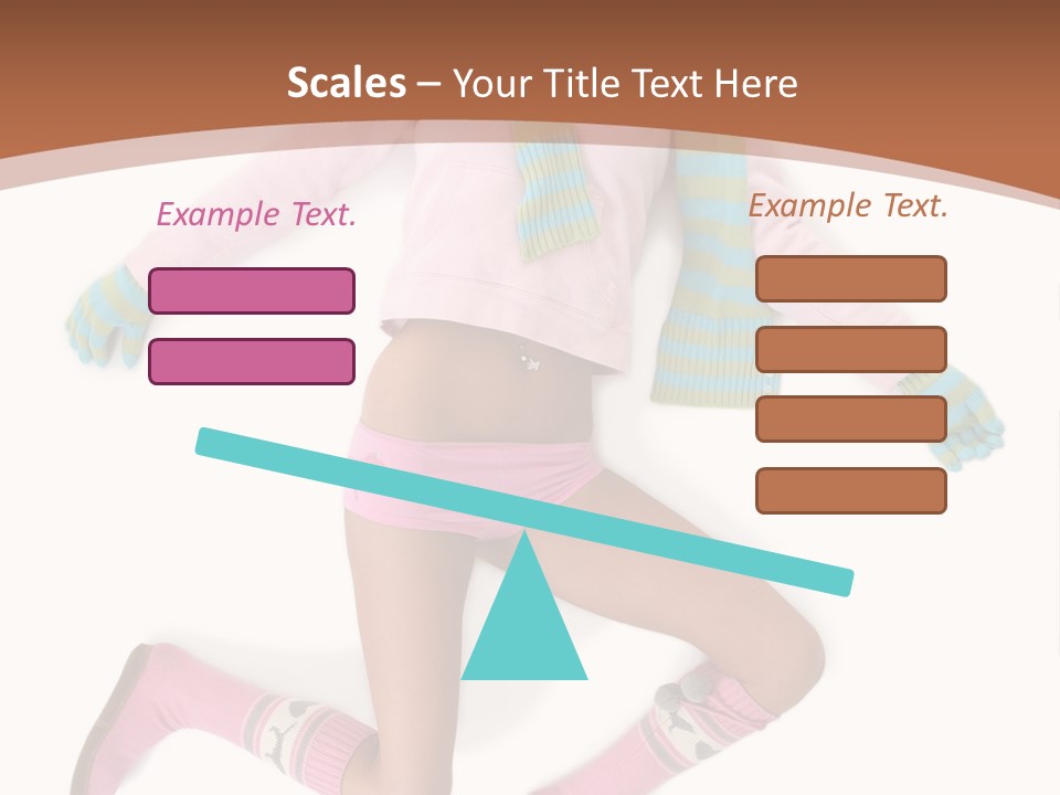 Person Stripes Young PowerPoint Template