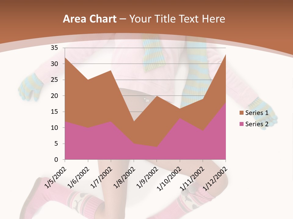 Person Stripes Young PowerPoint Template