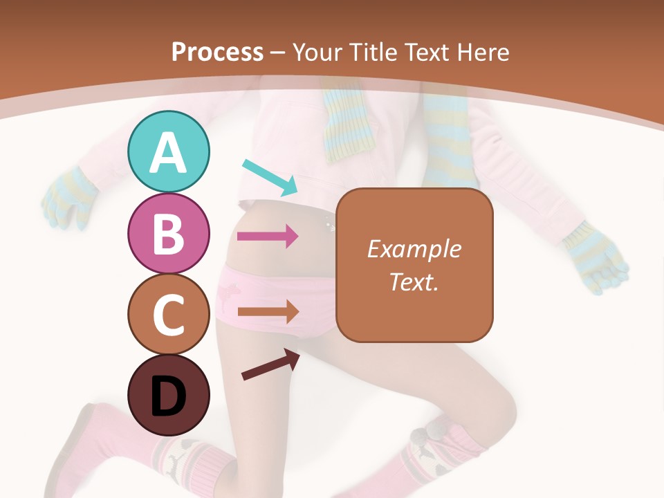 Person Stripes Young PowerPoint Template