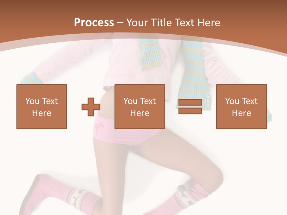 Person Stripes Young PowerPoint Template