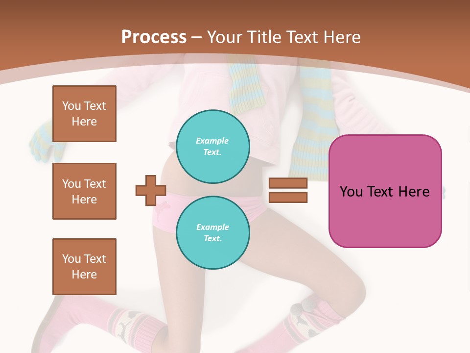 Person Stripes Young PowerPoint Template