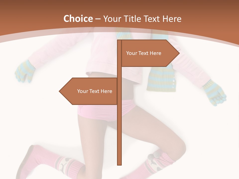 Person Stripes Young PowerPoint Template