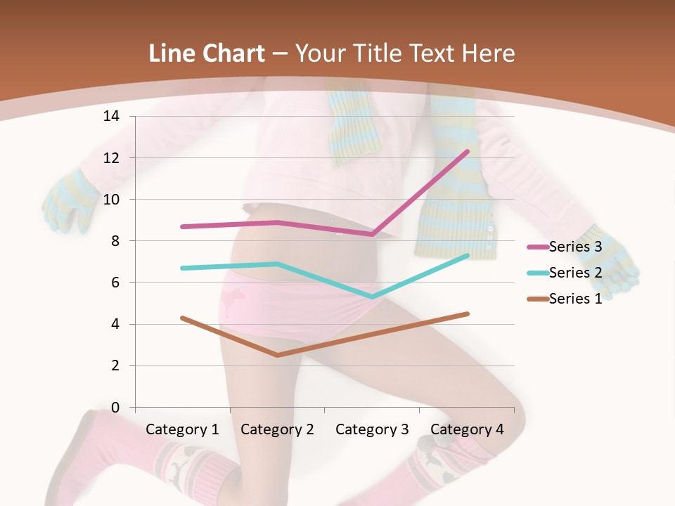 Person Stripes Young PowerPoint Template
