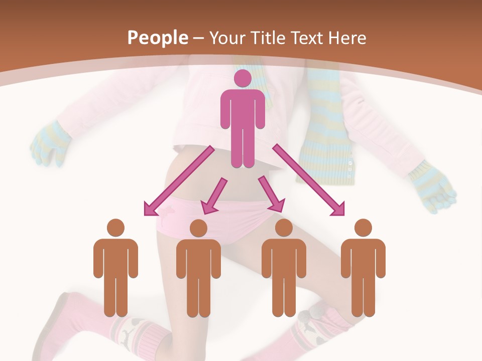 Person Stripes Young PowerPoint Template