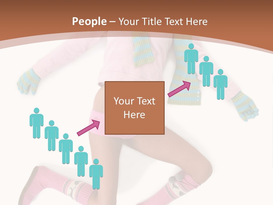 Person Stripes Young PowerPoint Template