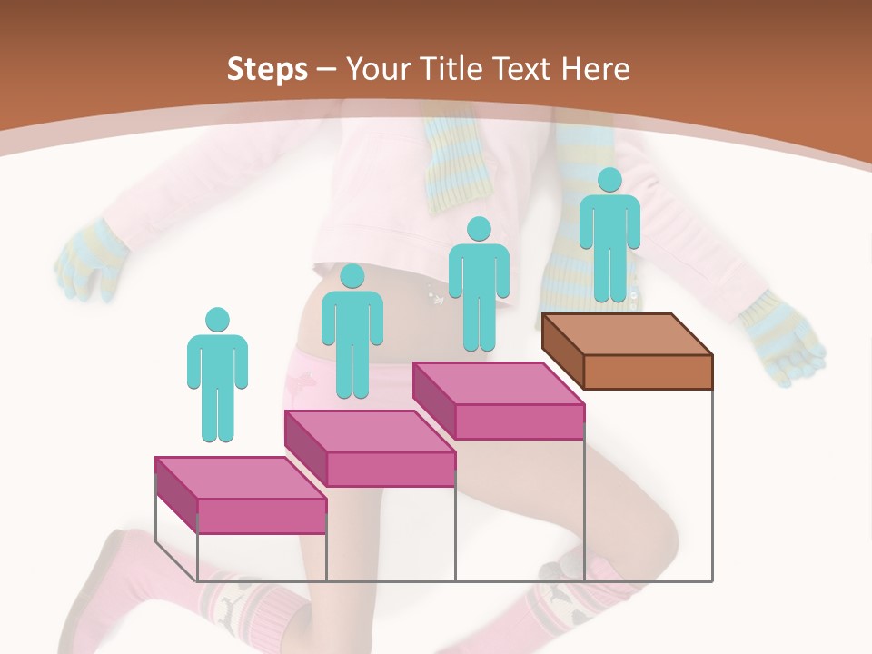 Person Stripes Young PowerPoint Template