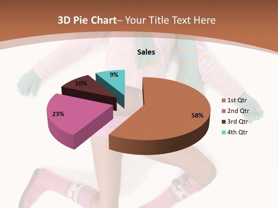 Person Stripes Young PowerPoint Template