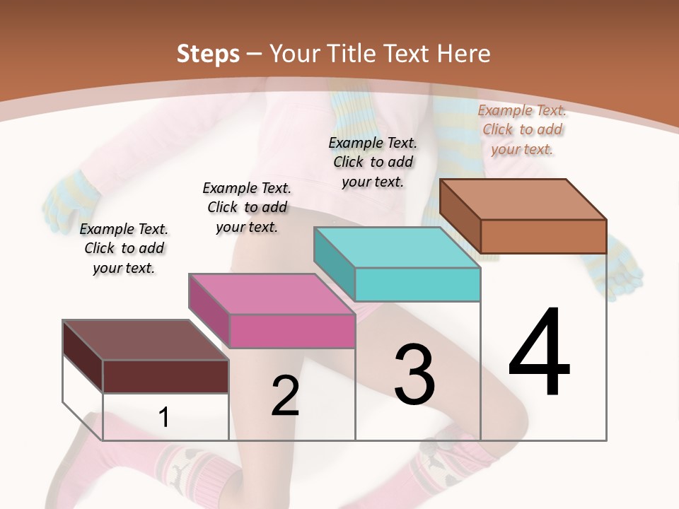 Person Stripes Young PowerPoint Template