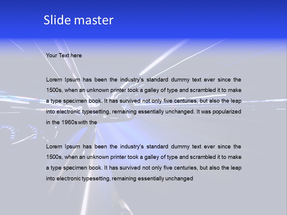 Movement Speed Curve PowerPoint Template