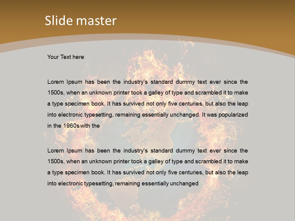 Stomach Happy Lost PowerPoint Template