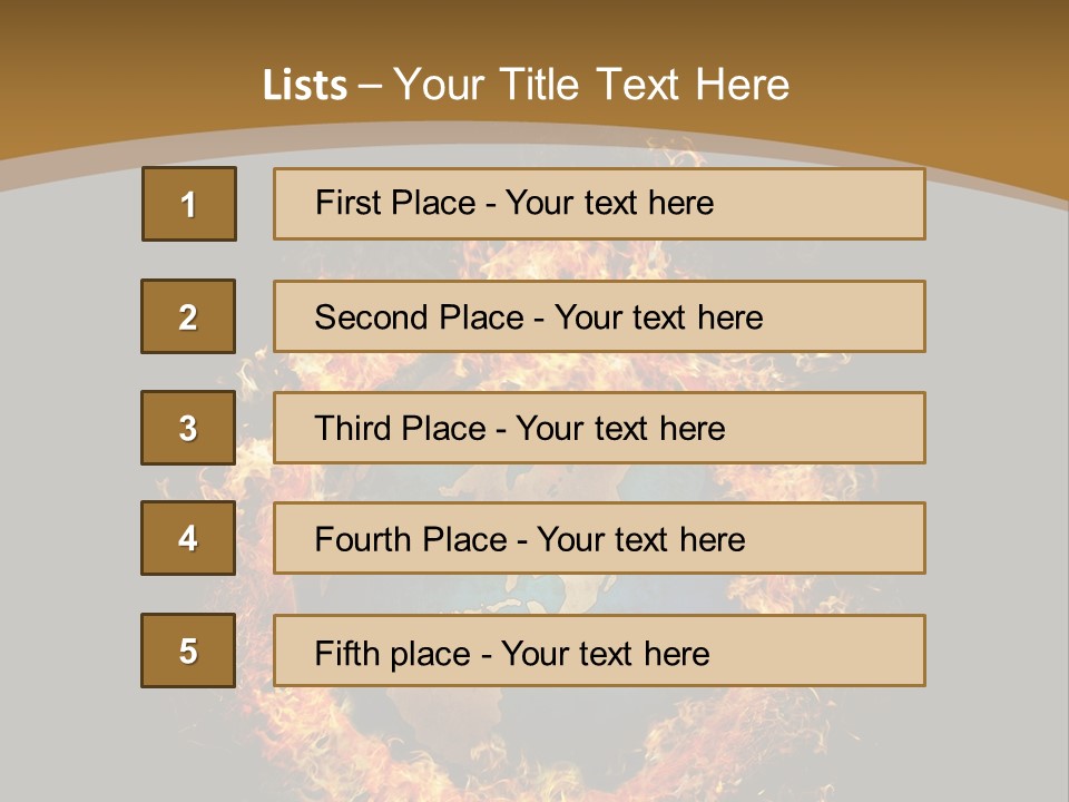 Stomach Happy Lost PowerPoint Template