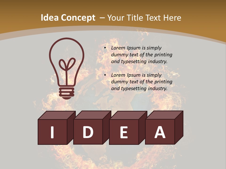 Stomach Happy Lost PowerPoint Template