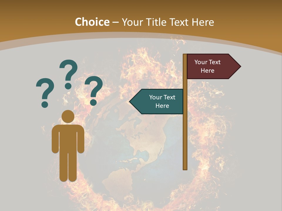 Stomach Happy Lost PowerPoint Template