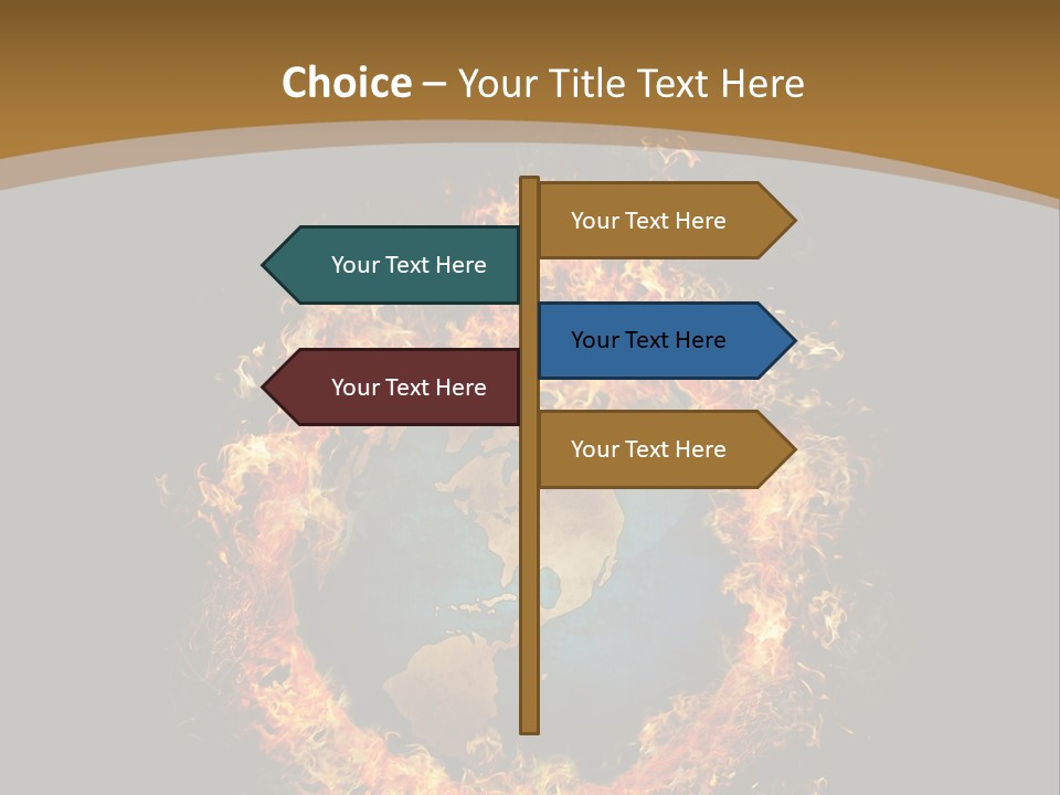 Stomach Happy Lost PowerPoint Template