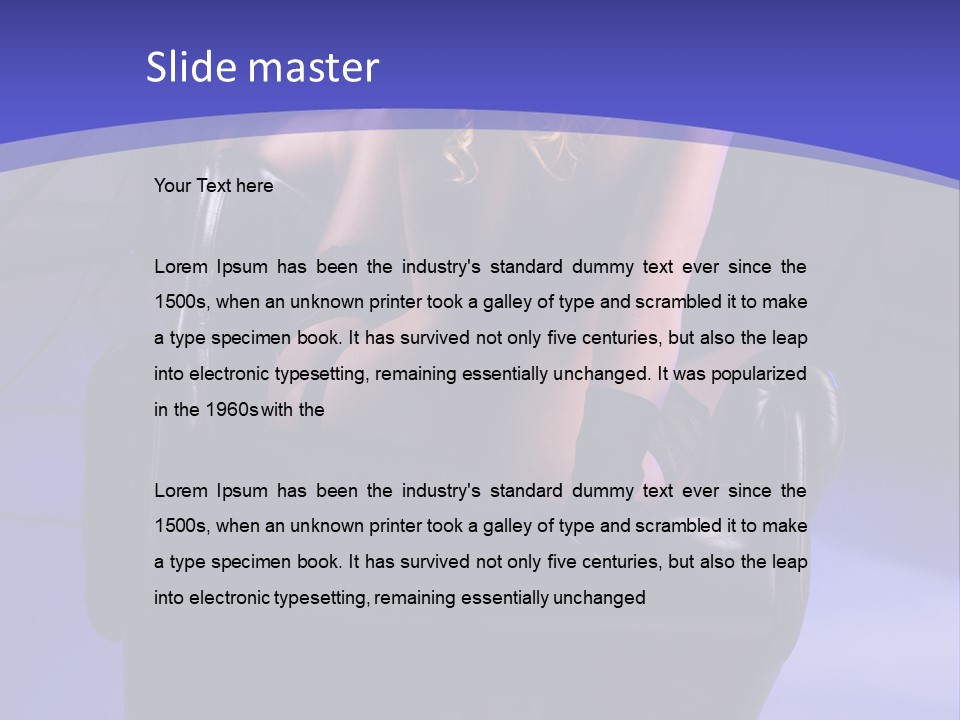 A Naked Woman Sitting In A Chair In Front Of A Camera PowerPoint Template