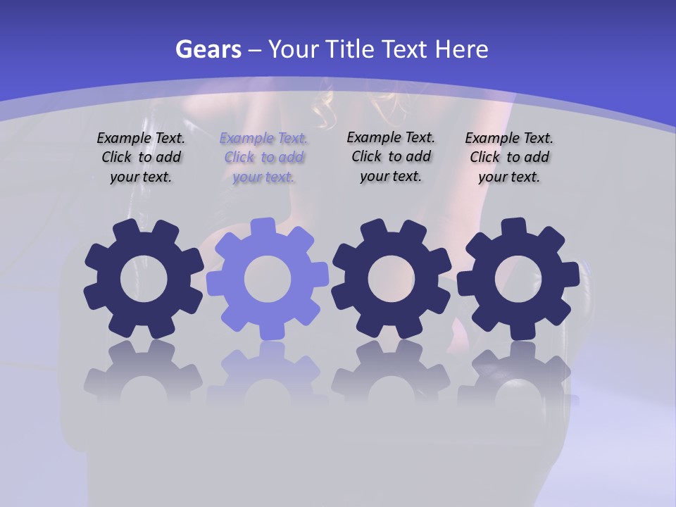 A Naked Woman Sitting In A Chair In Front Of A Camera PowerPoint Template