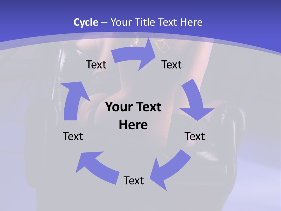 A Naked Woman Sitting In A Chair In Front Of A Camera PowerPoint Template