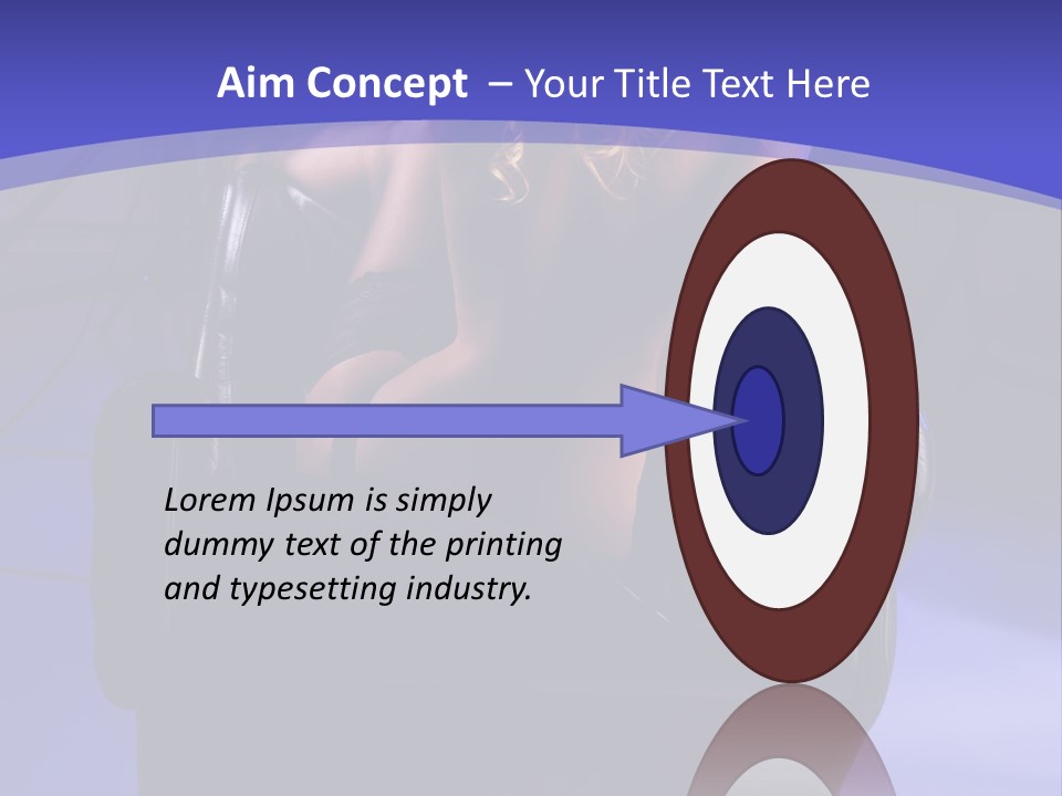 A Naked Woman Sitting In A Chair In Front Of A Camera PowerPoint Template