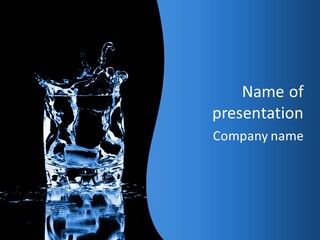 Natural Glass Thirst PowerPoint Template