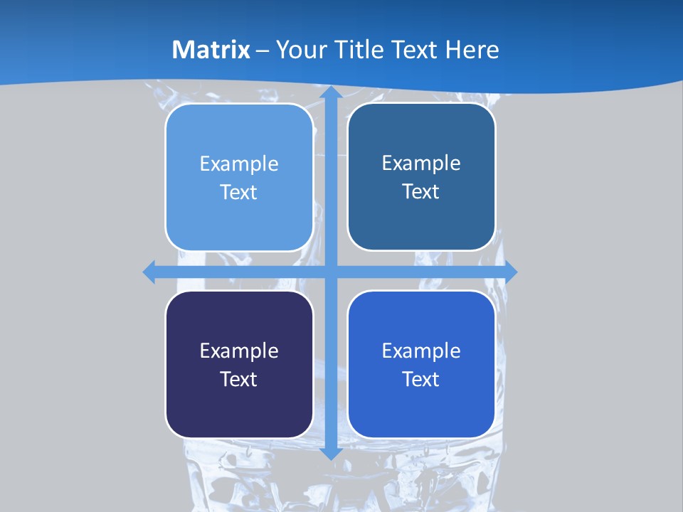Natural Glass Thirst PowerPoint Template