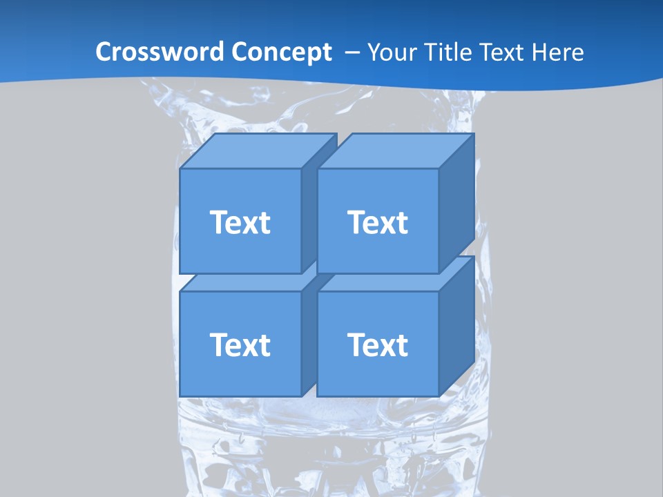 Natural Glass Thirst PowerPoint Template