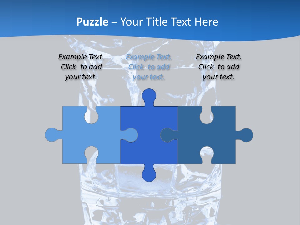 Natural Glass Thirst PowerPoint Template
