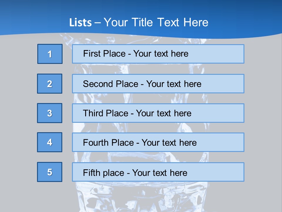 Natural Glass Thirst PowerPoint Template