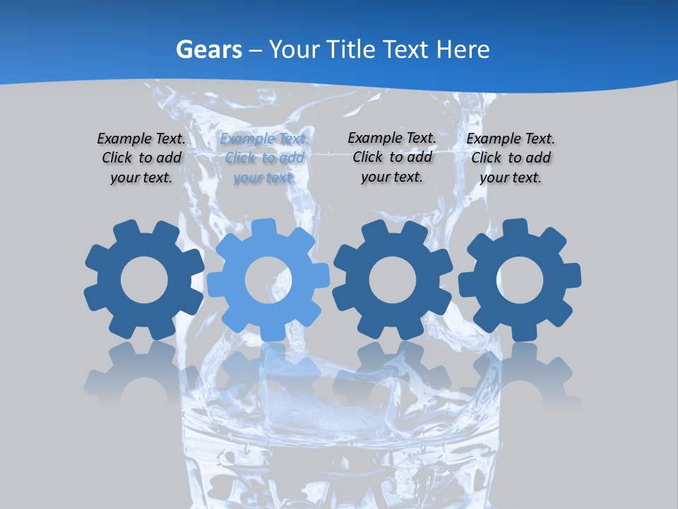 Natural Glass Thirst PowerPoint Template