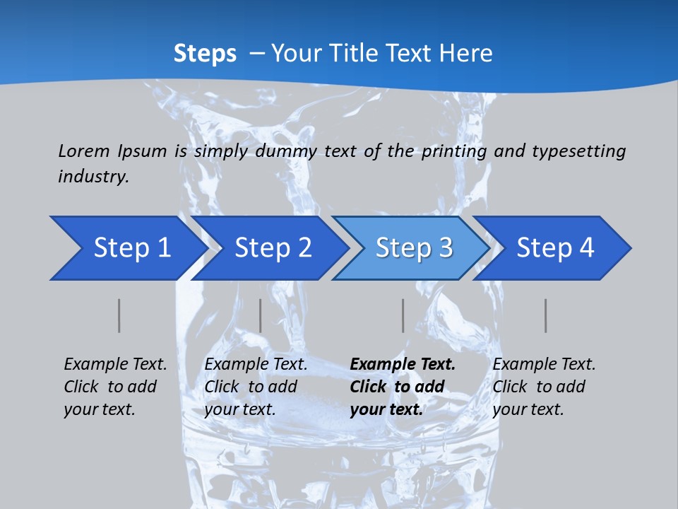 Natural Glass Thirst PowerPoint Template
