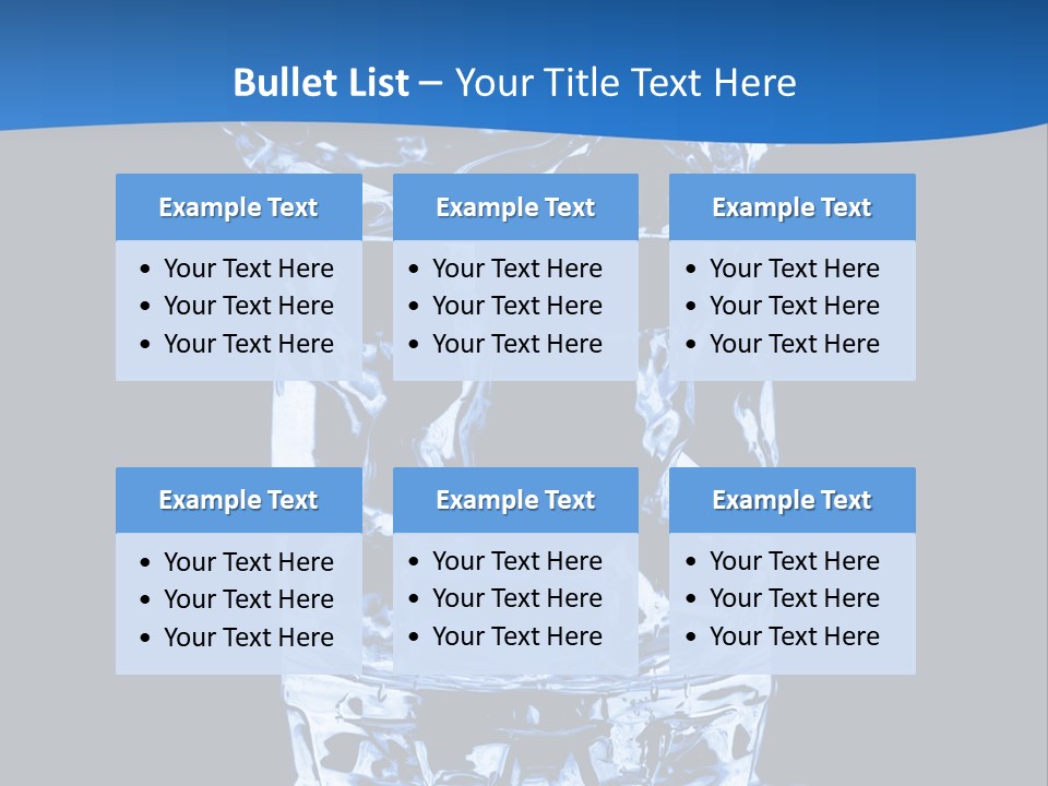 Natural Glass Thirst PowerPoint Template