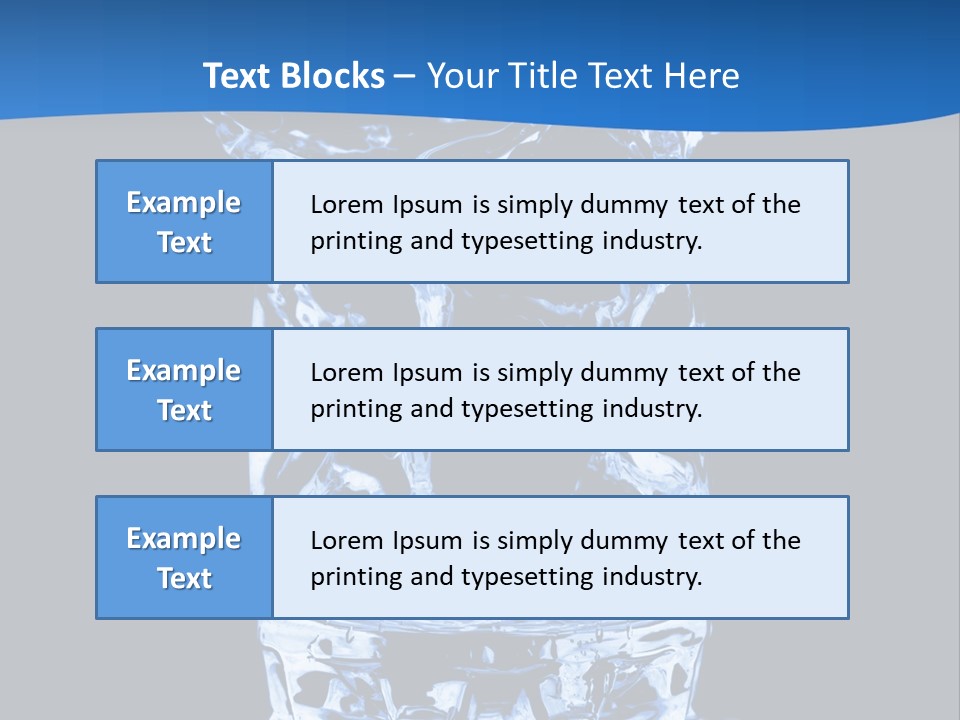 Natural Glass Thirst PowerPoint Template