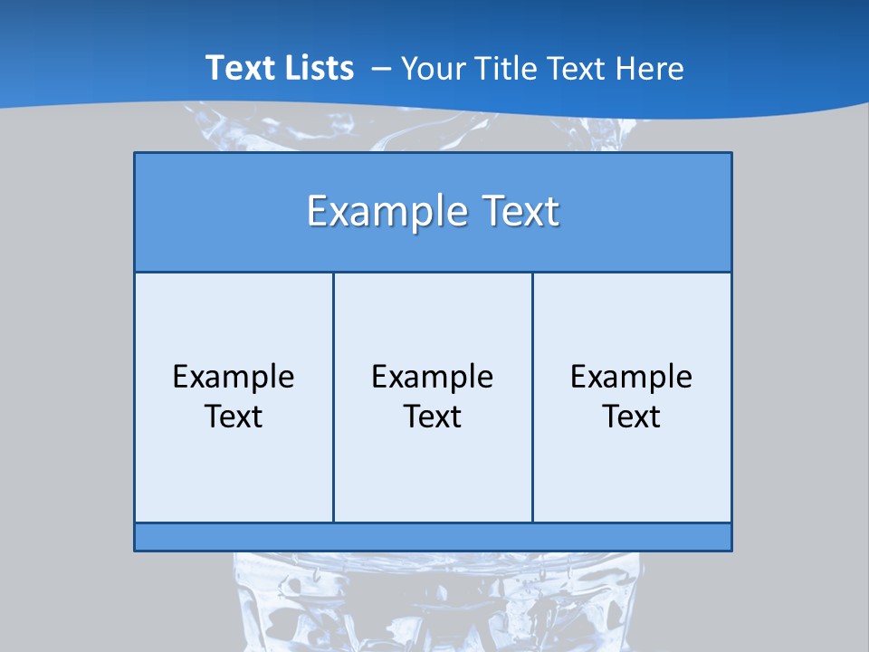 Natural Glass Thirst PowerPoint Template