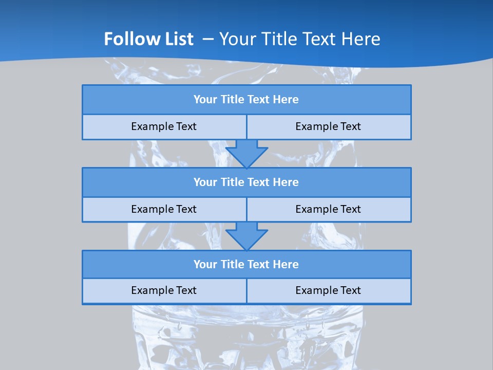 Natural Glass Thirst PowerPoint Template
