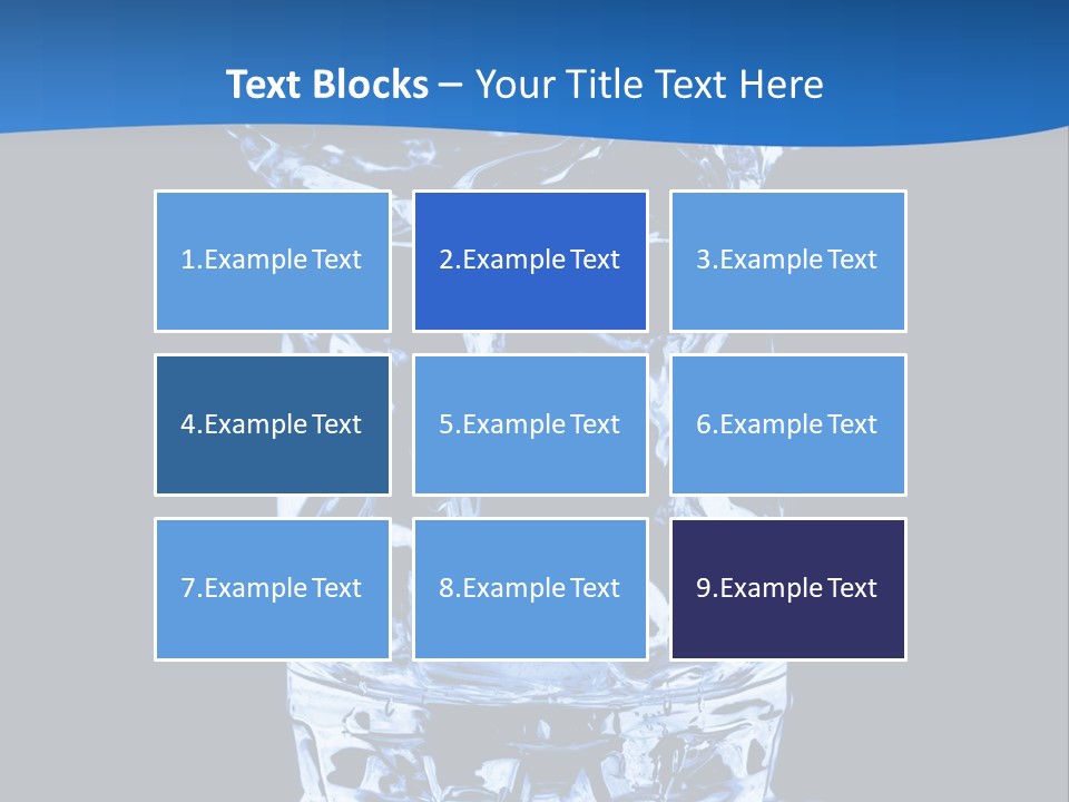 Natural Glass Thirst PowerPoint Template