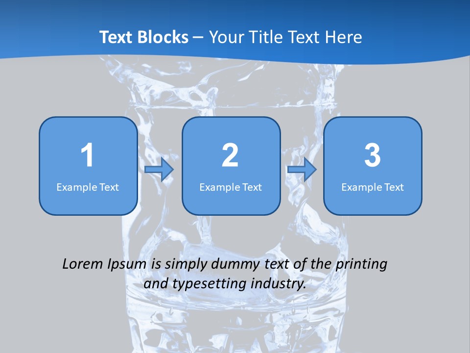 Natural Glass Thirst PowerPoint Template