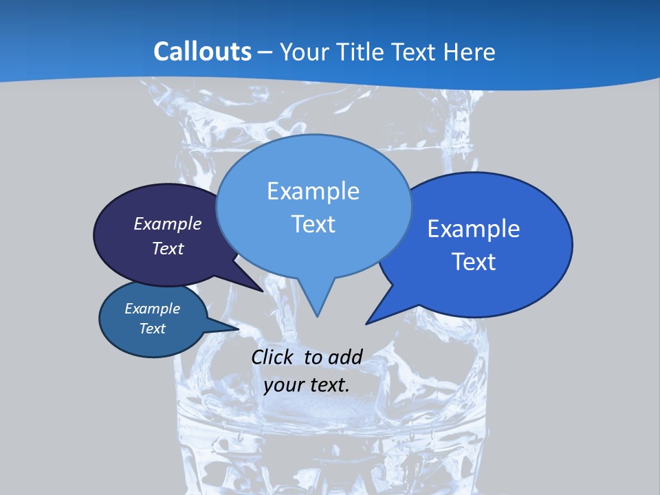 Natural Glass Thirst PowerPoint Template
