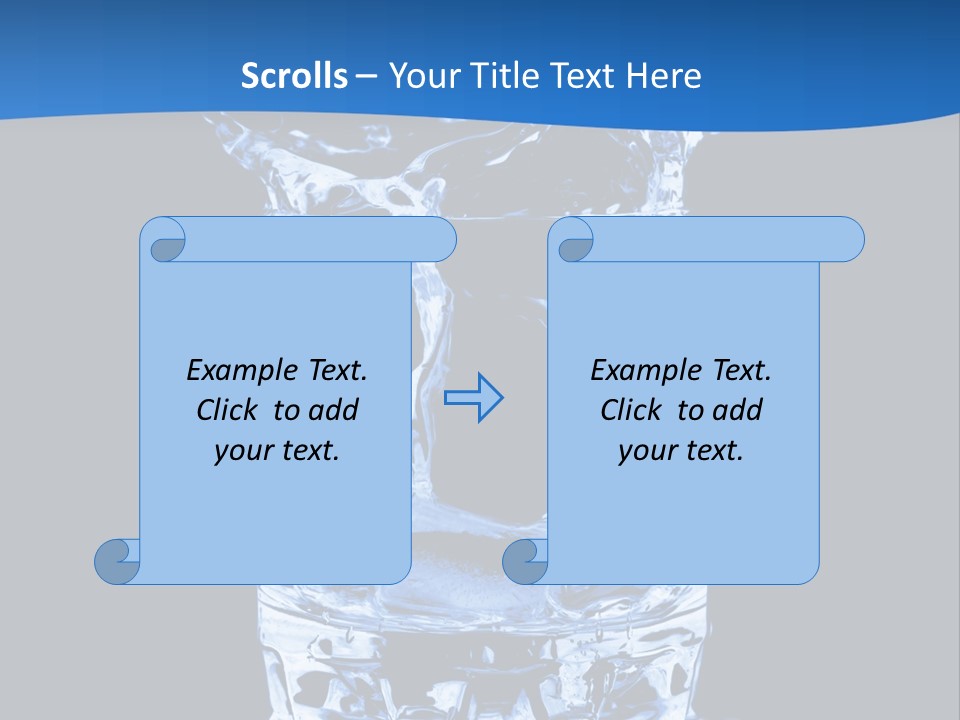 Natural Glass Thirst PowerPoint Template
